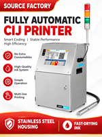 CIJ-printer, online continue inkjet codeermachine voor het printen van datum, batchnummer, QR-code en logo's op flessen, plastic en metalen verpakkingen
