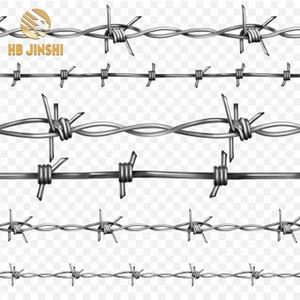 <span class=keywords><strong>Alambre</strong></span> de Púas de Acero <span class=keywords><strong>Galvanizado</strong></span> de Alta Calidad HB JINSHI Factory, Calibre 14 x 12, para Seguridad - Product Image 1