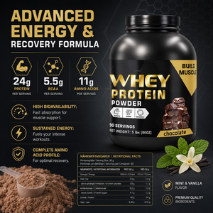 Polvere di Proteine Personalizzata OEM ad Alto Contenuto Proteico per Fitness e Sviluppo Muscolare, Nutrizione Quotidiana per il Bodybuilding - Product Image 2