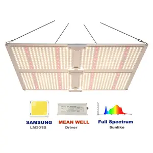 Led phát triển ánh sáng với Samsung lm301b điốt MEANWELL điều khiển Dimmable quang phổ đầy đủ cho trong nhà cây thủy canh Veg nở