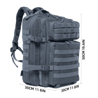 Logo personnalisé 45L Sac de voyage de sport étanche pour l'extérieur Tactic Camouflage Training Plusieurs couleurs Sacs à dos tactiques
