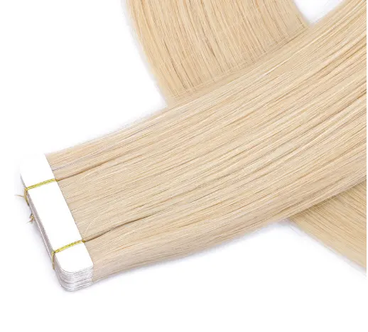 Raw virgin hair natural hair extension premium quality blond color human hair tape in extensions