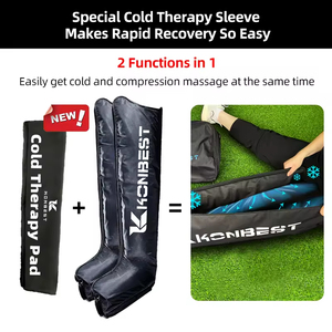 6 Chambers <b>Air</b> Compression Leg Massager Powerful 5200mAh Li Battery Led Touch Screen Six Massage Modes Recovery <b>Boots</b> - Product Image 5