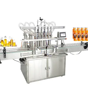 Hoge Kwaliteit Hot Selling Volautomatische 4-Head Vloeibare Drank Vulmachine/Zuiger Sap Shampoo Vulmachine