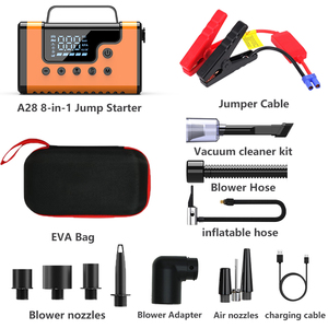 Avviatore <span class=keywords><strong>di</strong></span> <span class=keywords><strong>Emergenza</strong></span> Portatile 8-in-1 con Power Bank 3000A, Pompa d'Aria Multiuso, Luce LED, Compressore/Soffiatore/Aspirapolvere - Product Image 6