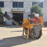 300kg 4Kw 15KN Mini compacteur d'asphalte à tambour unique petit compacteur de rouleau de route vibrant pour la construction à l'aide