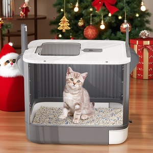 Lettiera per Gatti con Funzione di Pulizia Deodorante in Plastica, Vasca per Lettiera per Conigli, Accessorio Premium per Lettiera Gatto - Product Image 5