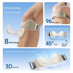 Genouillères de soutien respirantes et réglables avec sangle rotulienne, bande de compression douce pour sauteurs - Vente en gros - Product Image 5