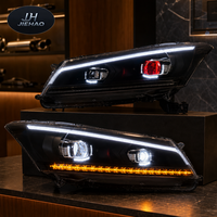 Feux avant à LED Angel Eye pour Honda Accord 2008-2012, feux de jour DRL, ensemble de phares à LED