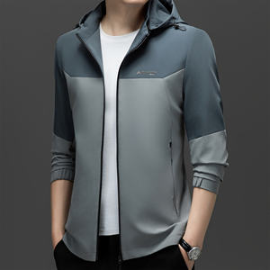 Veste de mode décontractée pour hommes pour le printemps automne hiver à capuche détachable de haute qualité mince et respirant - Product Image 5