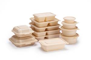 Pulpa de maíz biodegradable, respetuosa con el medio ambiente, contenedores para comida, almuerzo, ensalada, cajas de almacenamiento - Product Image 2