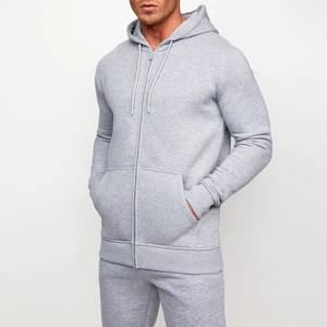 Abiti sportivi in cotone Slim Fit personalizzati per uomo Pullover con cappuccio e pantaloni della tuta per ginnastica invernale - Product Image 2