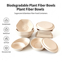 Bol ovale profond en papier jetable, tendance, pour plats légers à emporter, bol à salade élégant, boîte à lunch commerciale, compatible micro-ondes