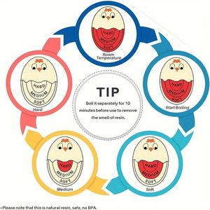 Temporizador para Huevos al por Mayor con Indicador de Cambio de Color Sensible para Huevos Duros o Pasados por Agua, Gadget de Cocina para Restaurantes y Panaderías - Product Image 2