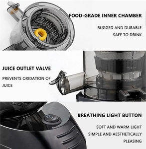 Thương mại thép không gỉ điện tươi sinh tố trái cây citrus Orange extractor máy Máy xay sinh tố chậm máy ép trái cây ly tâm máy ép trái cây - Product Image 4