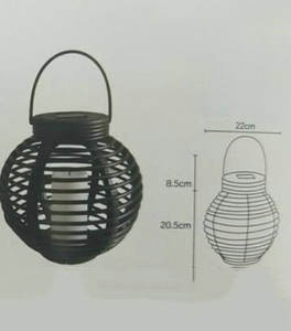 Lanterne à <span class=keywords><strong>bougie</strong></span> <span class=keywords><strong>solaire</strong></span> à flamme scintillante Lampe <span class=keywords><strong>solaire</strong></span> suspendue Éclairage décoratif extérieur pour terrasse de jardin - Product Image 5