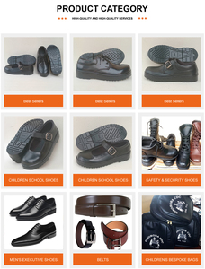 Chaussures Oxford Jora OEM imperméables en cuir véritable noir/marron, finition haute brillance, semelle intérieure confortable pour les uniformes du personnel hôtelier et aérien - Product Image 3