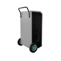 Deshumidificador Eléctrico Comercial de Alta Eficiencia de 158L, Secador de Aire, Absorbedor de Humedad Portátil para Sótano, Garaje, Biblioteca, Oficina