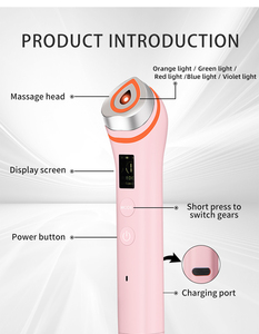 Electroporación Facial Portátil en Oferta, Dispositivo de Belleza para Lifting Facial, Microcorriente <span class=keywords><strong>ESM</strong></span>, Tecnología de Cinco Espectros de Color, Sin Agujas - Product Image 5