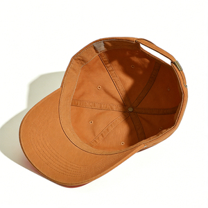 Gorras de Béisbol de Alta Calidad Directamente de Fábrica al por Mayor, Gorras de Béisbol con Bordado 3D, Gorras de Béisbol Naranjas - Product Image 2