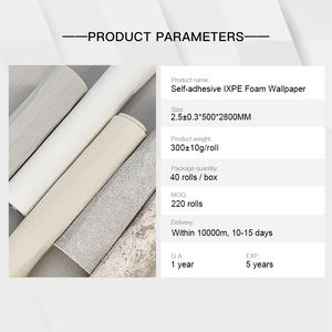 Papel Tapiz 3D de Espuma, Nuevo Material de Producción, Suave y Delicado, Papel Tapiz de Rayas 3D para el Hogar, Papel Tapiz Infantil para Espacios Comerciales - Product Image 2