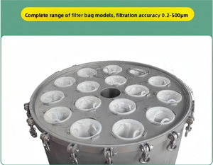 Boîtier de <span class=keywords><strong>filtre</strong></span> à eau industriel en acier inoxydable 304/316, réservoir sous pression, moteur PLC pour système de filtration d'eau automatique - Product Image 2