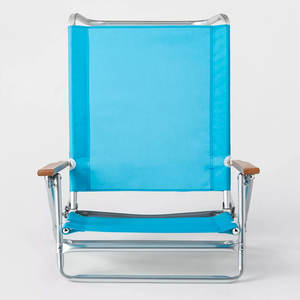 Silla Plegable de Playa de Aluminio para Exteriores, Compra al por Mayor con Brazos de Madera - Product Image 4