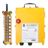 Télécommandes industrielles radio sans fil F24-16D à 16 boutons et double vitesse pour grues à tour