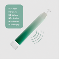 Inhalateur sans fumée au pamplemousse, sans nicotine, inhalateur d'air aromatisé, fixation orale non électrique, aide à arrêter les addictions au tabac et au vapotage