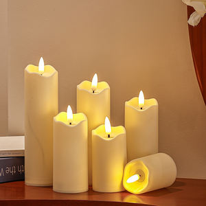 شموع تزيين الطاقة الإلكترونية بإضاءة <span class=keywords><strong>LED</strong></span> من بلاستيك ماتي المنزلي - Product Image 3