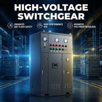 Armoire électrique de distribution basse tension de type fixe GGD2 IP30, équipement de distribution économe en énergie pour l'énergie électrique