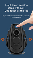 Chargeur de voiture sans fil rapide 15W avec fixation automatique par détection infrarouge, support de téléphone pour grille d'aération rotatif à 360 degrés pour téléphones iPhone et Android