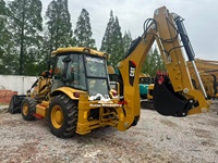 Kondisi Baik  Backhoe Loader Bekas Original Cat 420F Wheel Backhoe Loader Dijual Harga Terjangkau