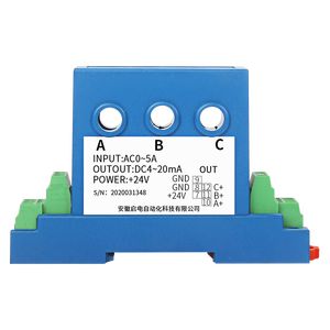 ตัวส่งสัญญาณกระแสไฟฟ้าสลับขนาดรู 8 มม. 4-20mA 0-10V 0-5V ตัวแปลงสัญญาณกระแสไฟฟ้าสลับ <span class=keywords><strong>3</strong></span> เฟส 2A 10A 20A 30A ตัวแปลงสัญญาณกระแสไฟฟ้ากระแสตรง 24V - Product Image 2