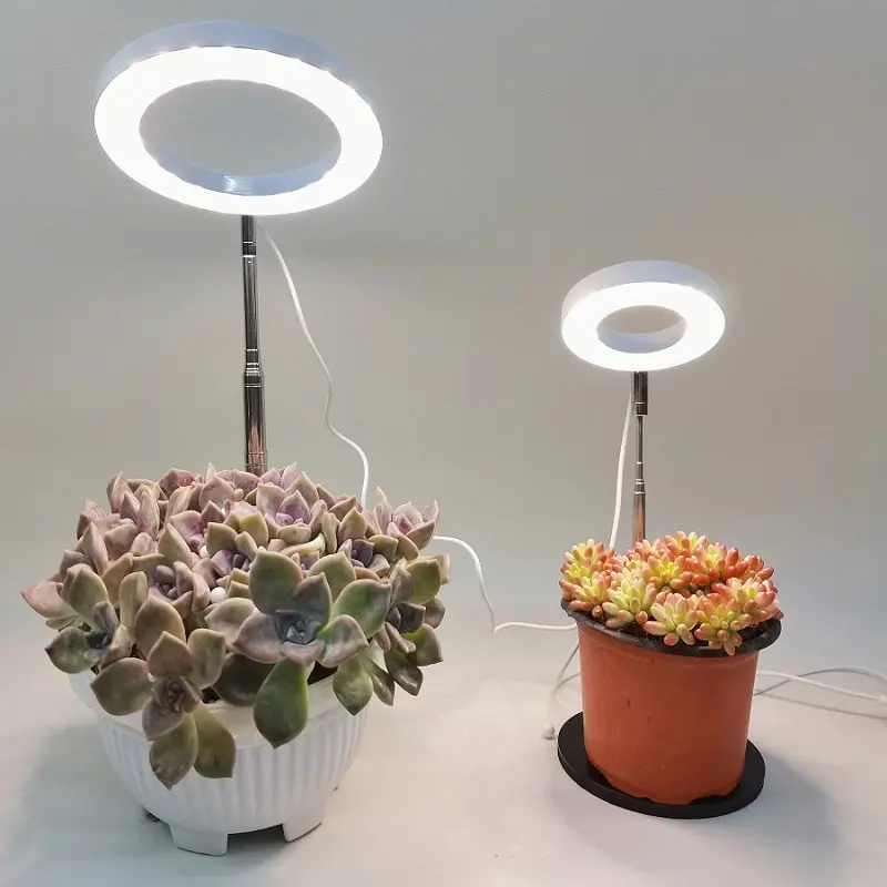 植物花温室水耕苗植物成長ランプ用フルスペクトルデスクトップクリップLED成長ライト植物ランプ
