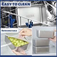 Lonchera Cuadrada Personalizada de Acero Inoxidable, Apta para Microondas, Contenedor de Alimentos con Capacidad de 501-800 ml, Ecológica