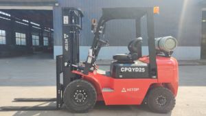 Carretilla elevadora de propano al mejor precio, motor de Gas LPG de 2,5 toneladas EPA Eur5 Triplex, palanca de cambios lateral, neumático sólido - Product Image 4