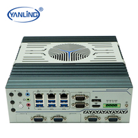 NOUVELLE Carte mère industrielle personnalisable Core 10e/11e génération, rail DIN, fente M.2, PCIE, 6 ports COM, triple LAN 2.5G, mini-ordinateur, 64 Go de RAM
