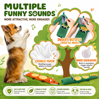 Jouet en peluche interactif et couineur pour chien, motif dessin animé, distributeur de friandises et de nourriture, jeu de cache-cache, jouet d'entraînement IQ pour animaux de compagnie de petite et moyenne taille, vente en gros
