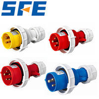 SFE SFN-0142 IEC60309 Endüstriyel Erkek Fiş 16A 400V 6h 4-Pin 3P+E IP67 Su Geçirmez AB Standart Mobil Güç Konektörü