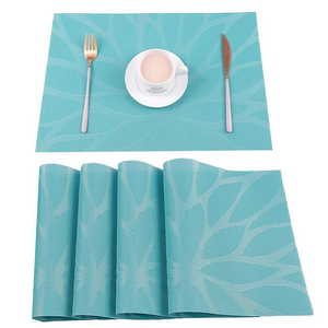 Design Esd Pvc Isolation Bon marché Vinyle tissé lavable Ensemble de table à manger de luxe <span class=keywords><strong>Tapis</strong></span> noir - Product Image 5