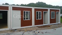 Maison en conteneur Structure à ossature en acier de 5 chambres à coucher Maison en conteneur préfabriquée