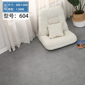 Dalles de sol autocollantes en PVC aspect marbre moderne 60*60cm, imperméables, ignifuges, pour rénovation, revêtement de sol en plastique - Product Image 2