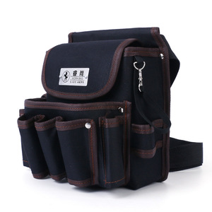 PLAYMAX Multifunctional Portable <b>Electricians</b> <b>Tool</b> <b>Kit</b> Multi-pocket Waterproof <b>Tool</b> Bag Waist Pack Buckle Closure High-Capacity - Product Image 2