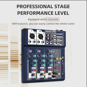 도매 BT USB 오디오 인터페이스 <span class=keywords><strong>4CH</strong></span> F 7 채널 가정용 노래방 라이브 녹음을위한 미니 오디오 믹서 - Product Image 4
