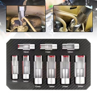 Jeu de 9 clés à douille pour sondes lambda O2, clé déportée 10-22 mm, outil de démontage pour réparation de moteur automobile, fournitures d'atelier