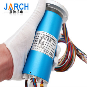 จีอาชิ นิวเมติก อิเล็กทริก สลิปริง JSR-HY025 แบบติดตั้งหน้าแปลน อลูมิเนียมอัลลอยด์ 1 ทาง แก๊ส หลายช่องทาง ไฟฟ้า โรตารี่ - Product Image 3