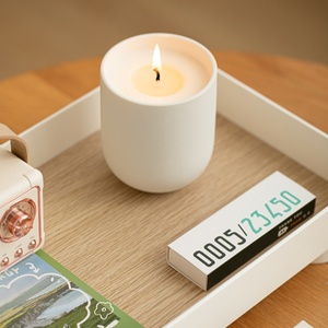 Bougie parfumée longue durée sans fumée, parfum romantique, aromathérapie, cire de soja biologique, cadeau pour mariage, fête, <span class=keywords><strong>anniversaire</strong></span> - Product Image 3