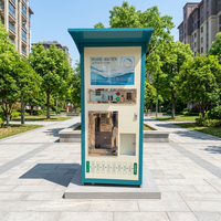 Distributeur d'eau RO en libre-service pour l'extérieur, borne de distribution d'eau potable prenant en charge le code QR et la carte IC pour les places de quartier