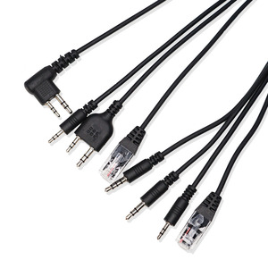 8 In 1 Walkie Talkie Programming <b>Cable</b> For Kenwoo Motoro Yaesu Icom Radio With 3 5mm Jack And <b>Rj45</b> Connector - Product Image 1